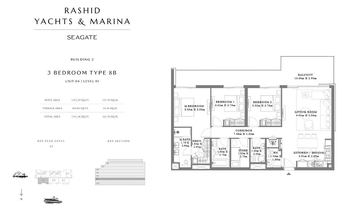 Type 8B, Unit 04, Level 01 Building 2